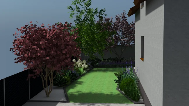 Detal projektu ogrodu