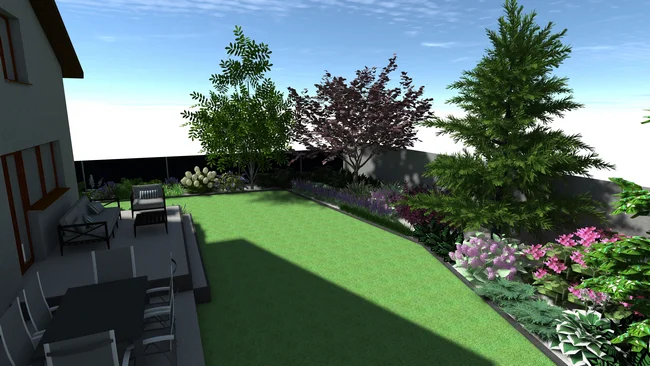 Detal projektu ogrodu