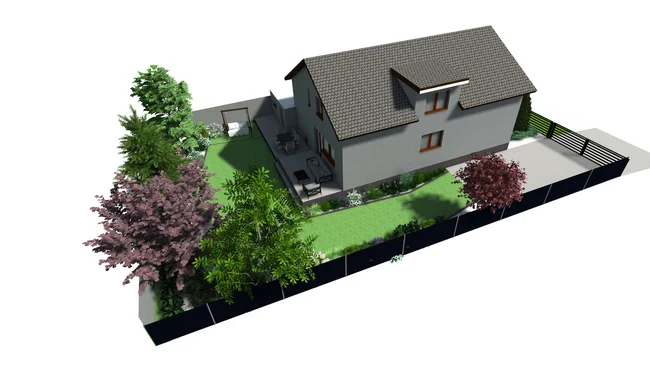 Detal projektu ogrodu