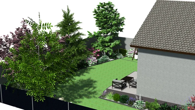 Wizualizacja projektu ogrodu