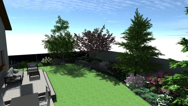 Detal projektu ogrodu