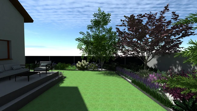 Detal projektu ogrodu