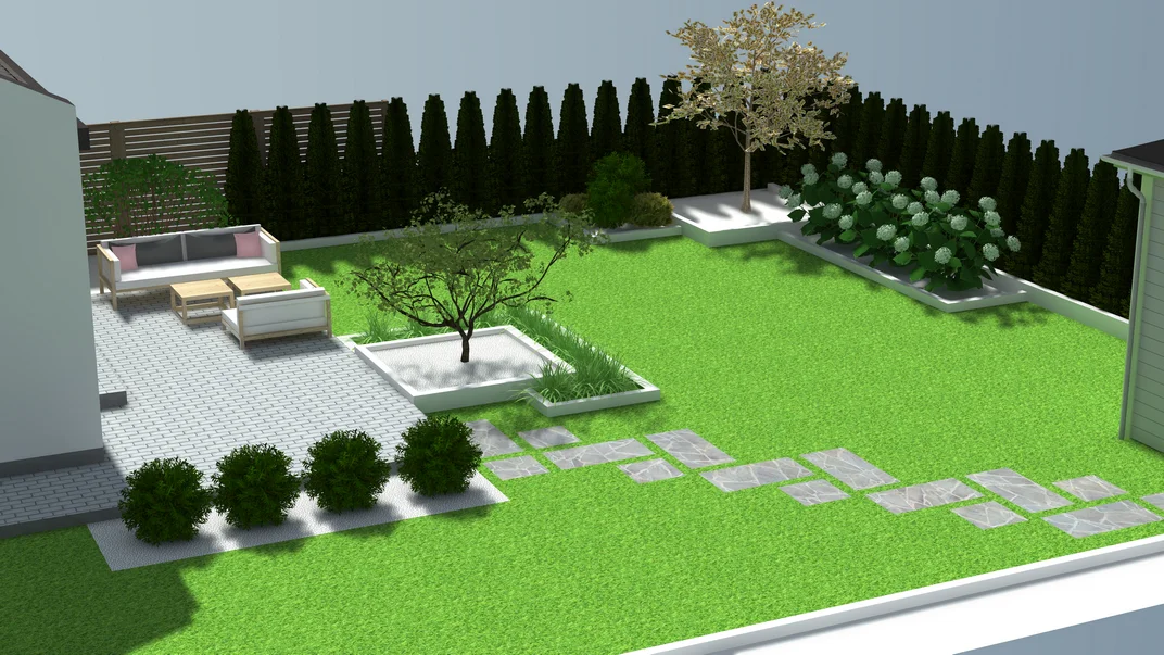 Projekt małej architektury ogrodowej