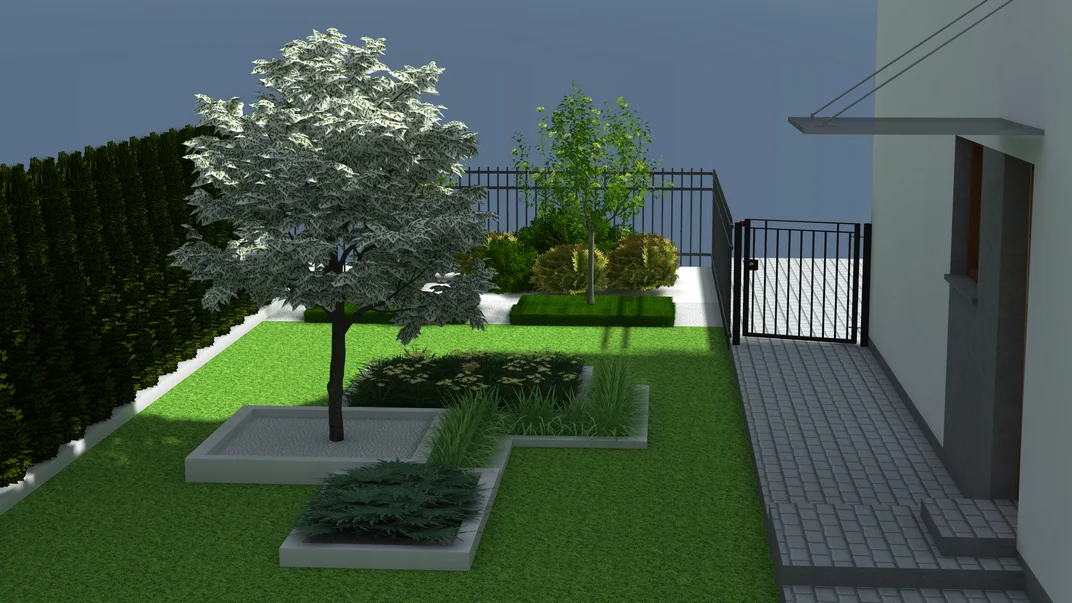 Detal projektu ogrodu