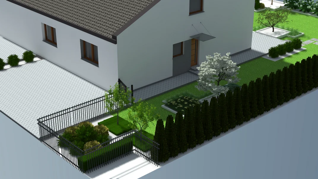 Detal projektu ogrodu