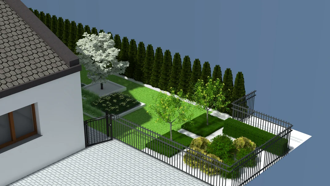 Detal projektu ogrodu