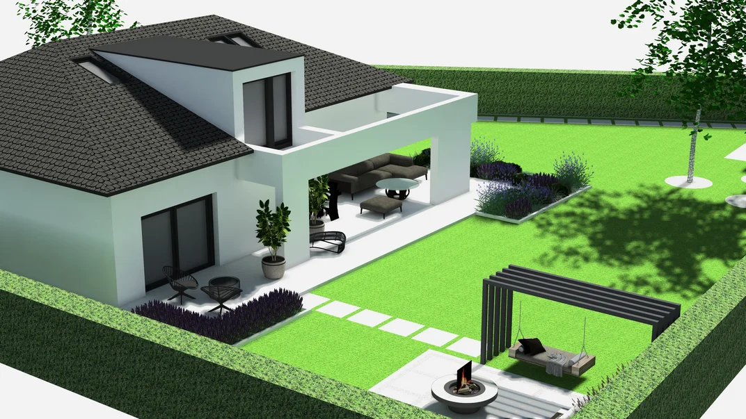 Detal projektu ogrodu