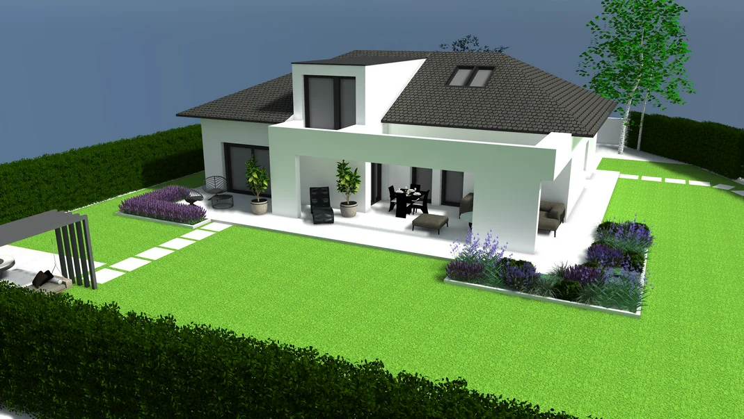 Wizualizacja projektu ogrodu