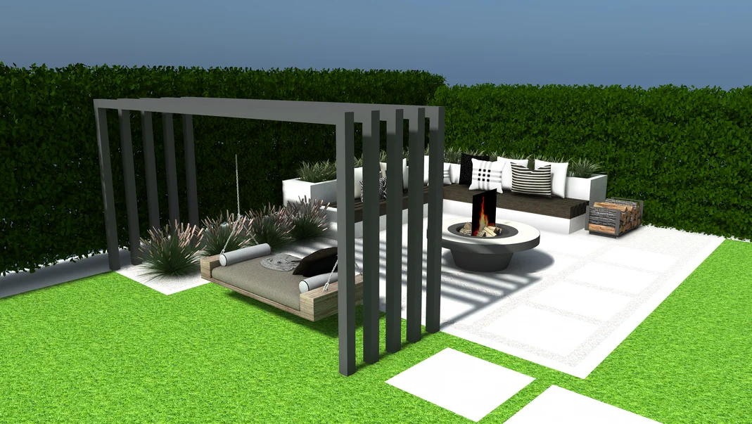 Detal projektu ogrodu