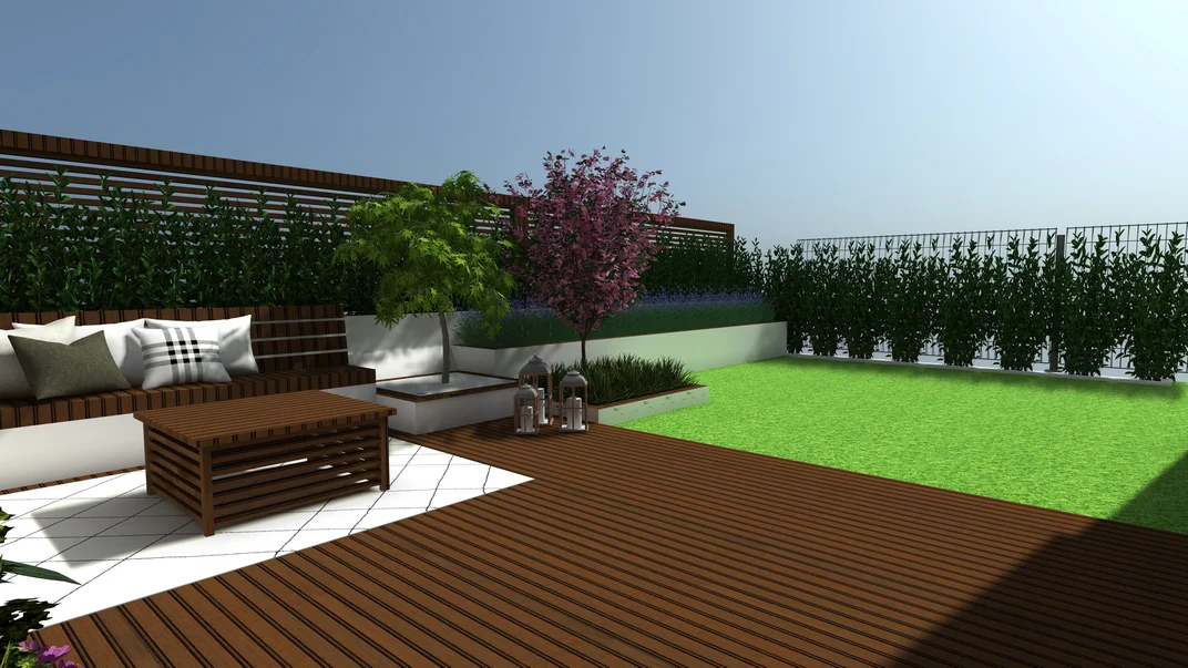 Detal projektu ogrodu