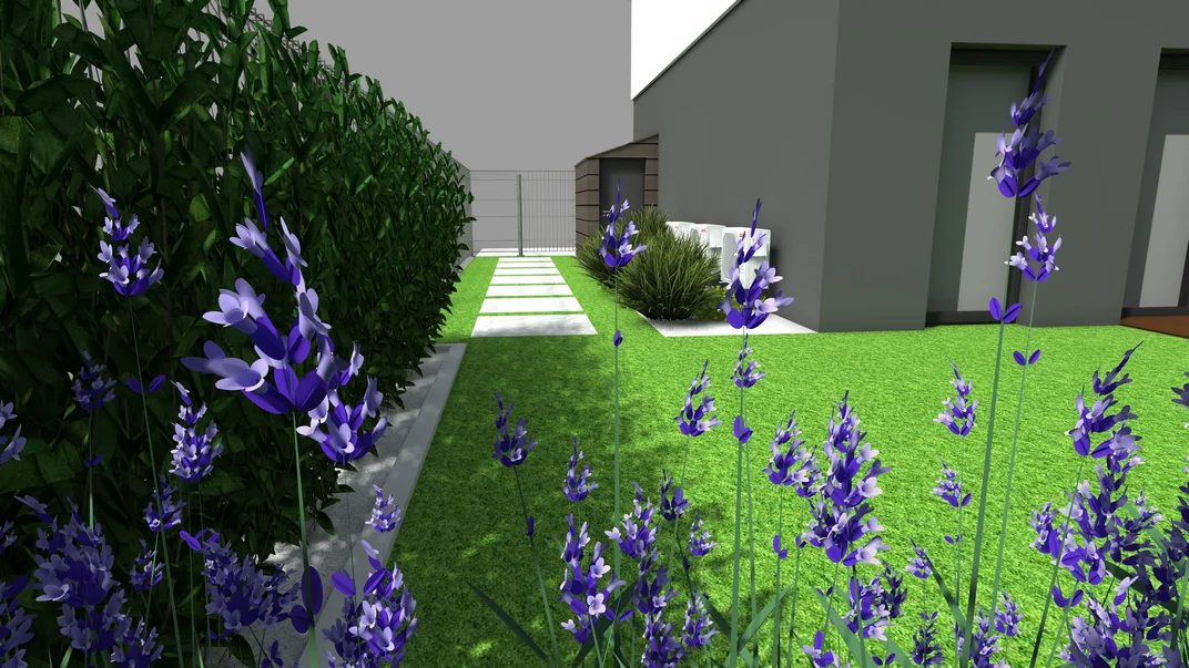 Detal projektu ogrodu