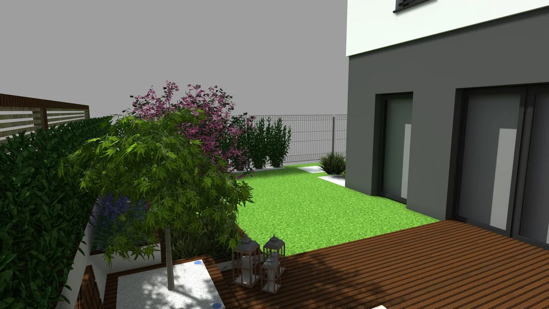 Detal projektu ogrodu