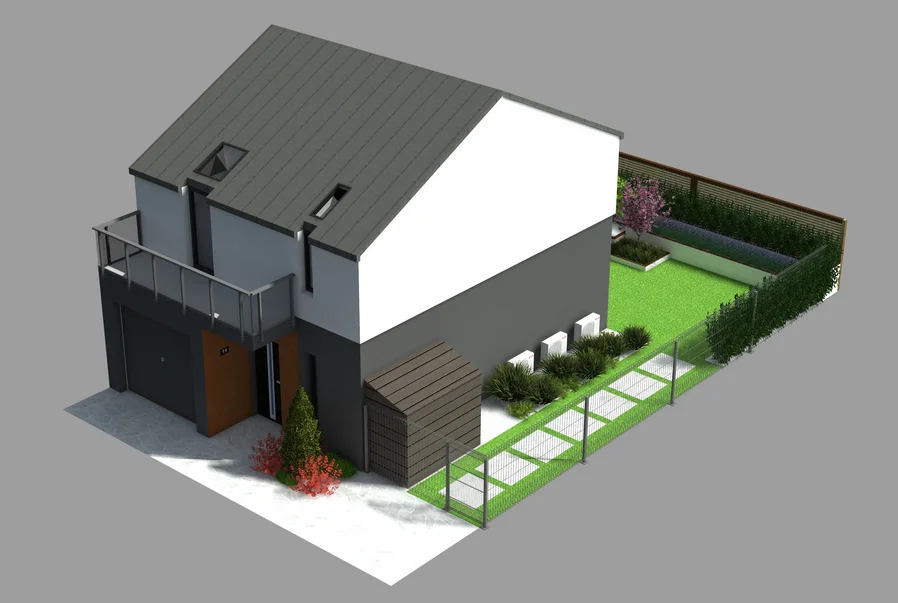 Detal projektu ogrodu