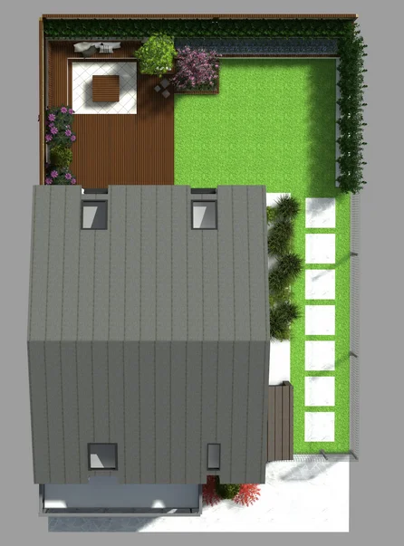 Detal projektu ogrodu