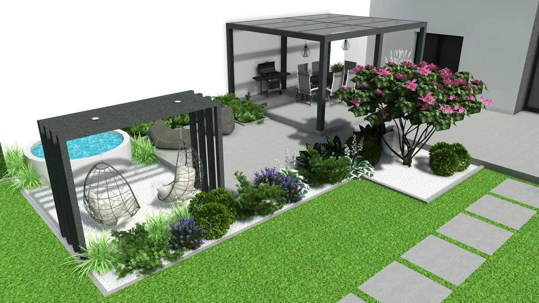 Projekt małej architektury ogrodowej