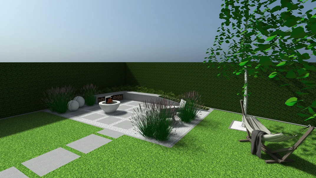 Detal projektu ogrodu