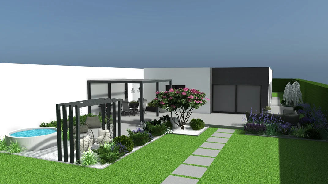 Wizualizacja projektu ogrodu