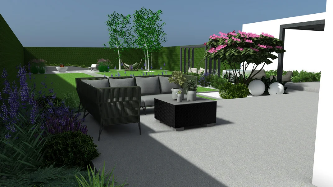 Wizualizacja projektu ogrodu