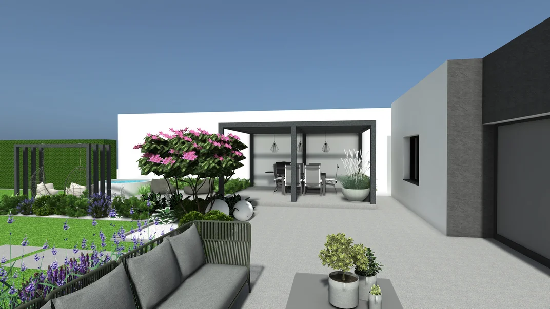 Detal projektu ogrodu