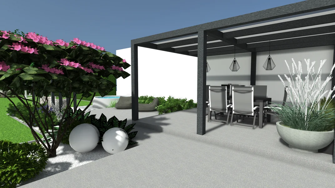 Detal projektu ogrodu