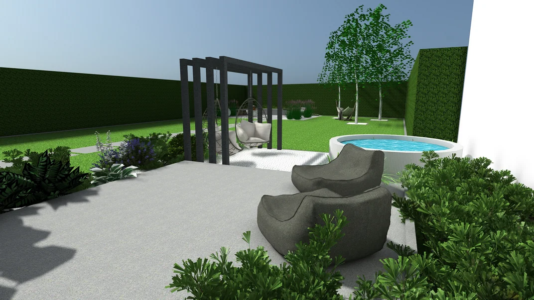 Detal projektu ogrodu