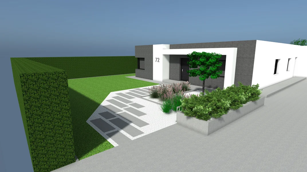 Detal projektu ogrodu