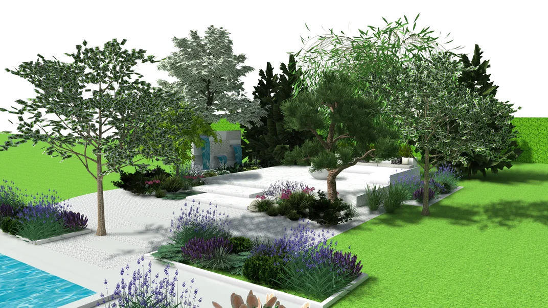 Detal projektu ogrodu