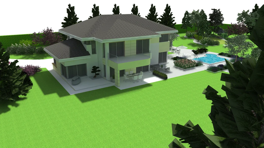 Detal projektu ogrodu