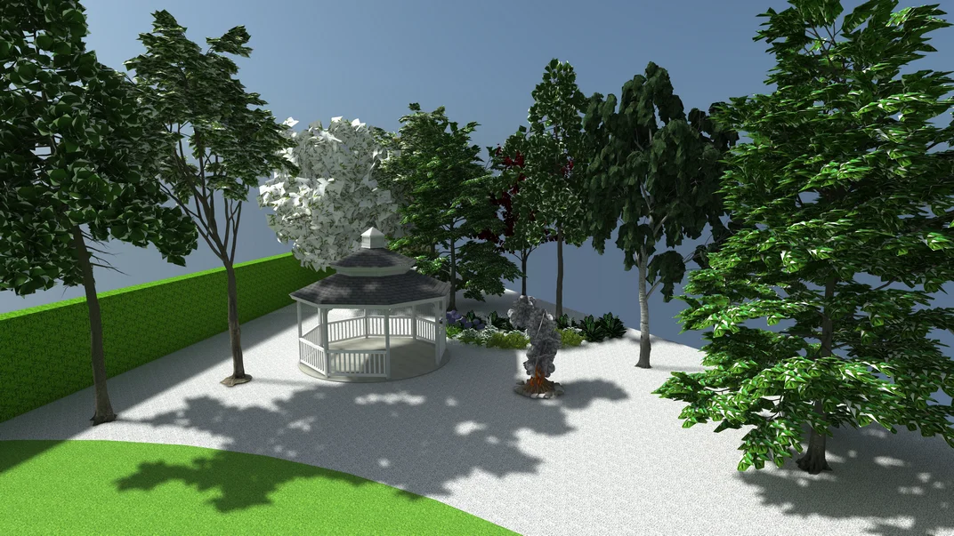 Detal projektu ogrodu