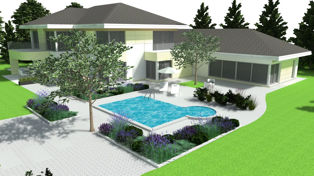 Detal projektu ogrodu