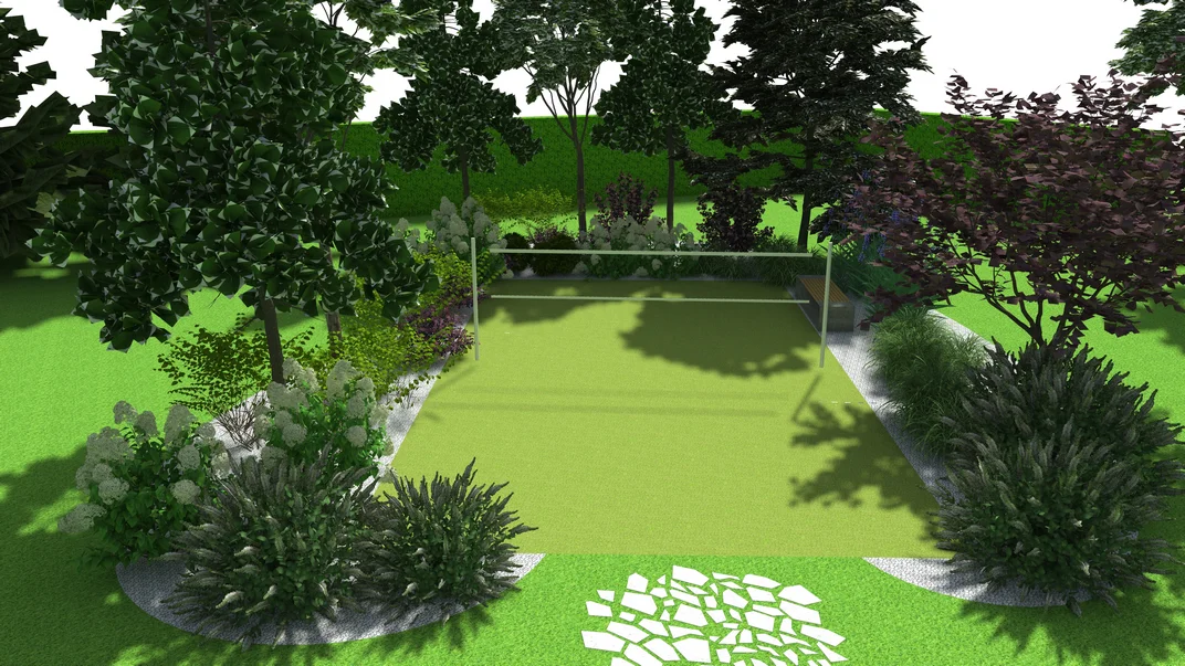 Detal projektu ogrodu
