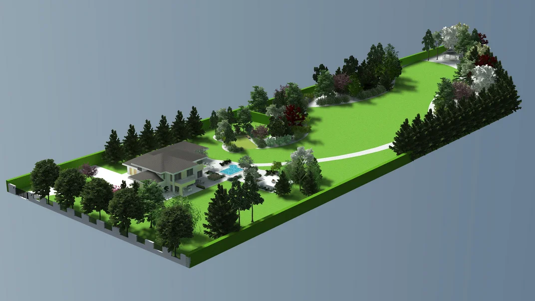 Wizualizacja projektu ogrodu