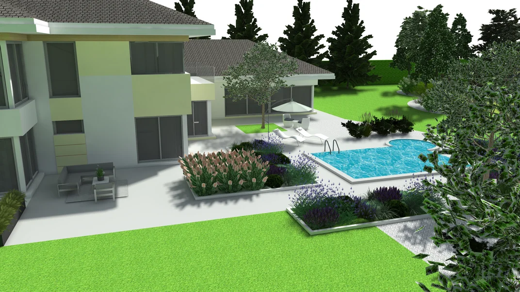 Detal projektu ogrodu