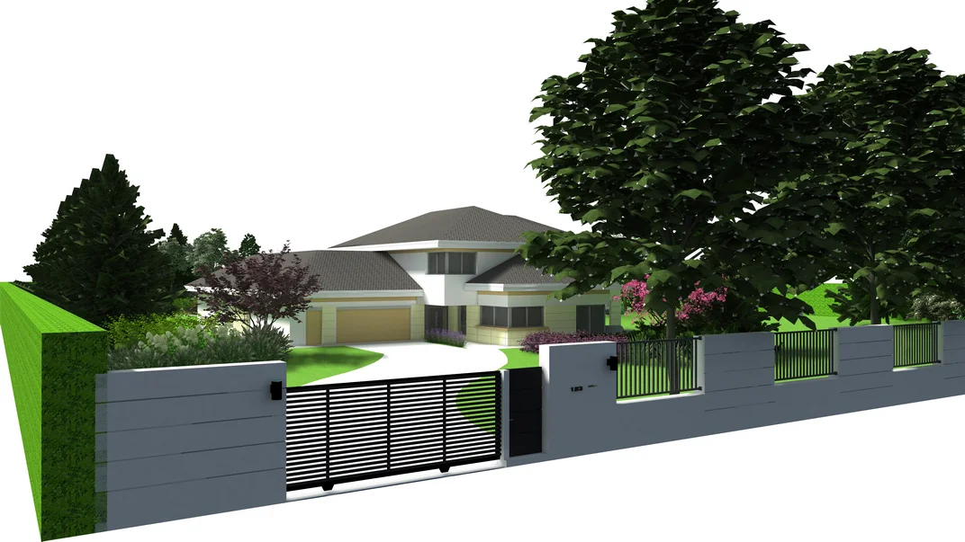 Wizualizacja projektu ogrodu