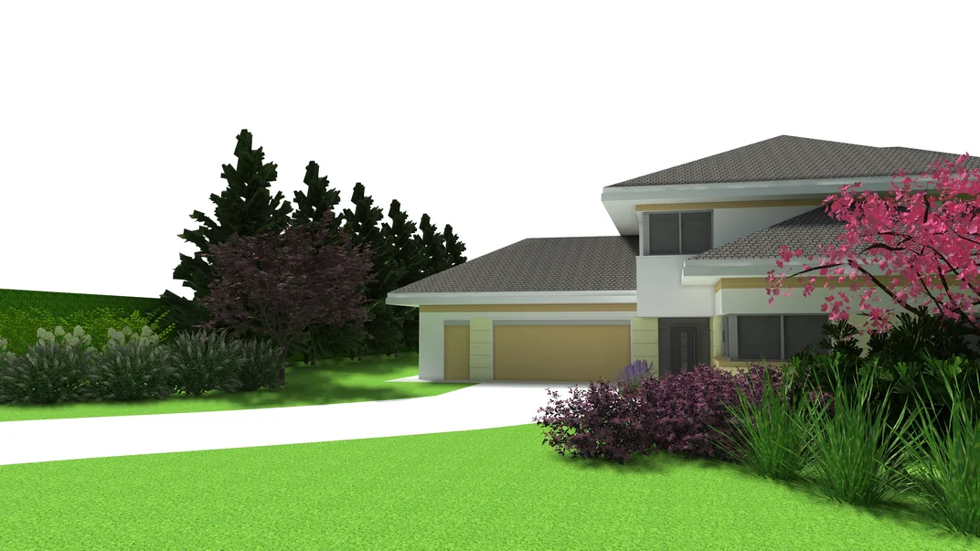 Detal projektu ogrodu