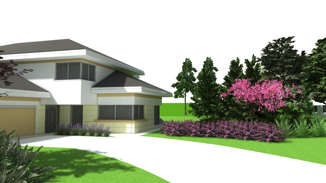 Detal projektu ogrodu