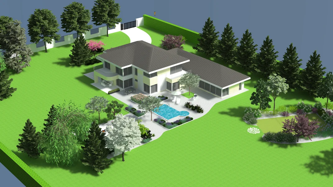 Detal projektu ogrodu