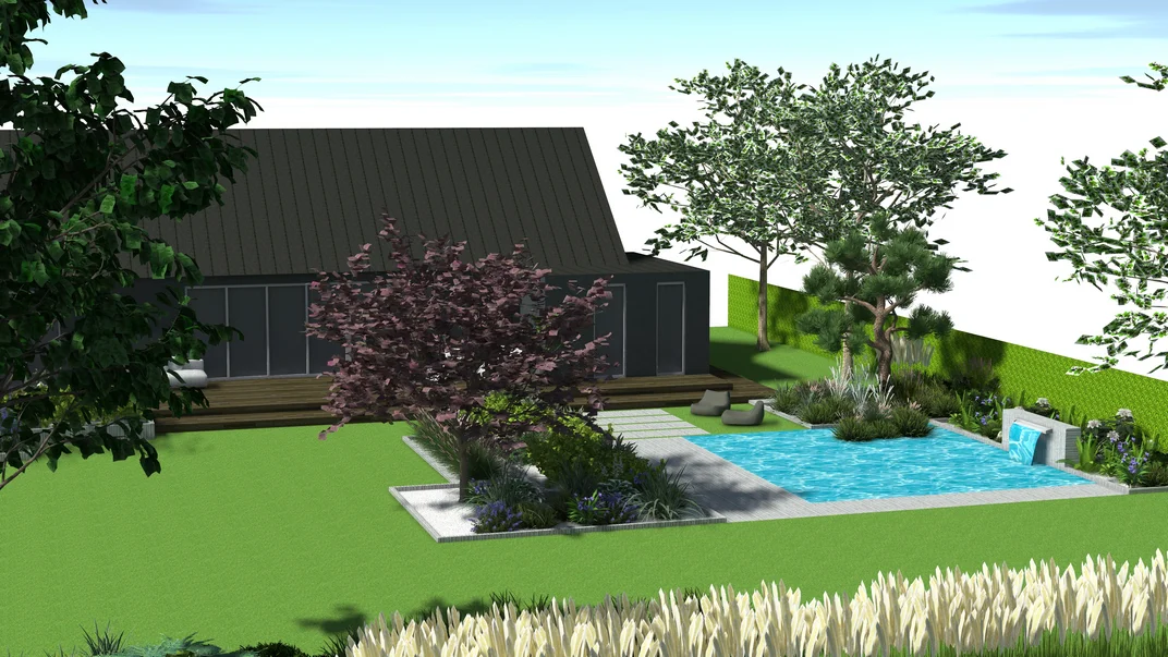 Wizualizacja projektu ogrodu