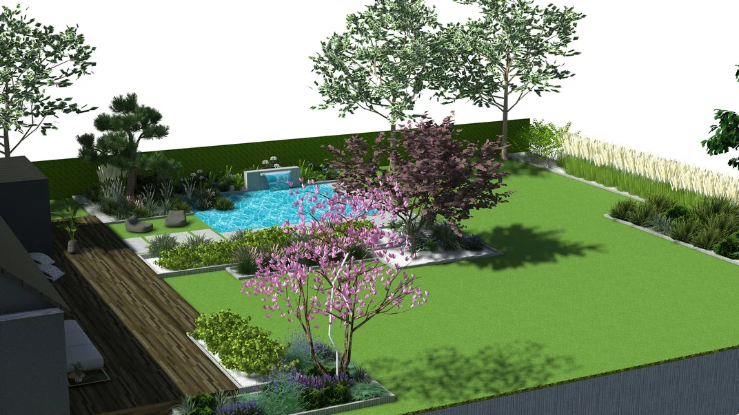 Detal projektu ogrodu