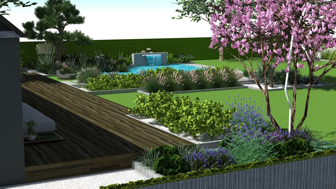 Wizualizacja projektu ogrodu