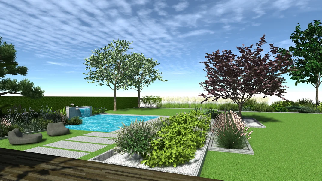 Detal projektu ogrodu