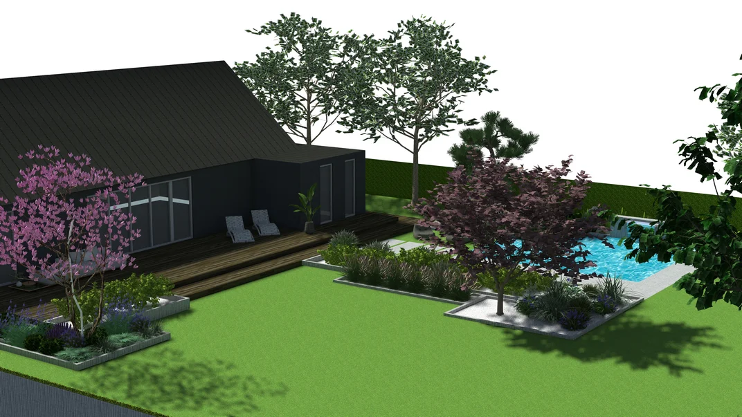 Detal projektu ogrodu