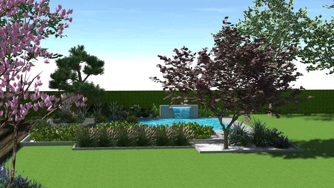 Detal projektu ogrodu