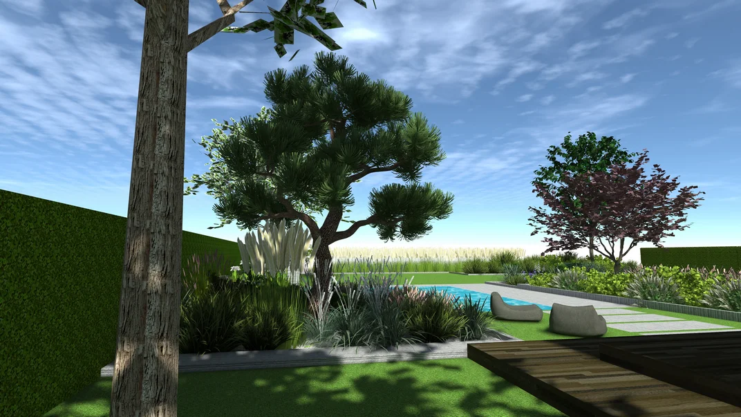 Detal projektu ogrodu