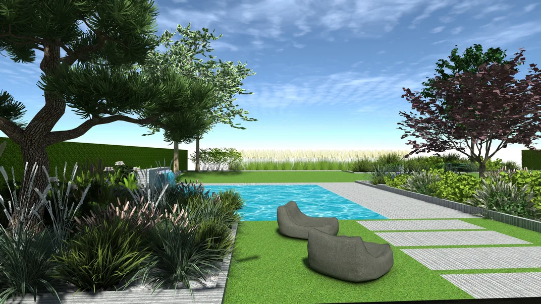 Detal projektu ogrodu