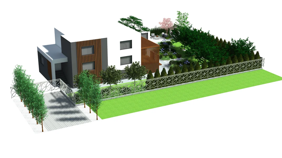 Detal projektu ogrodu