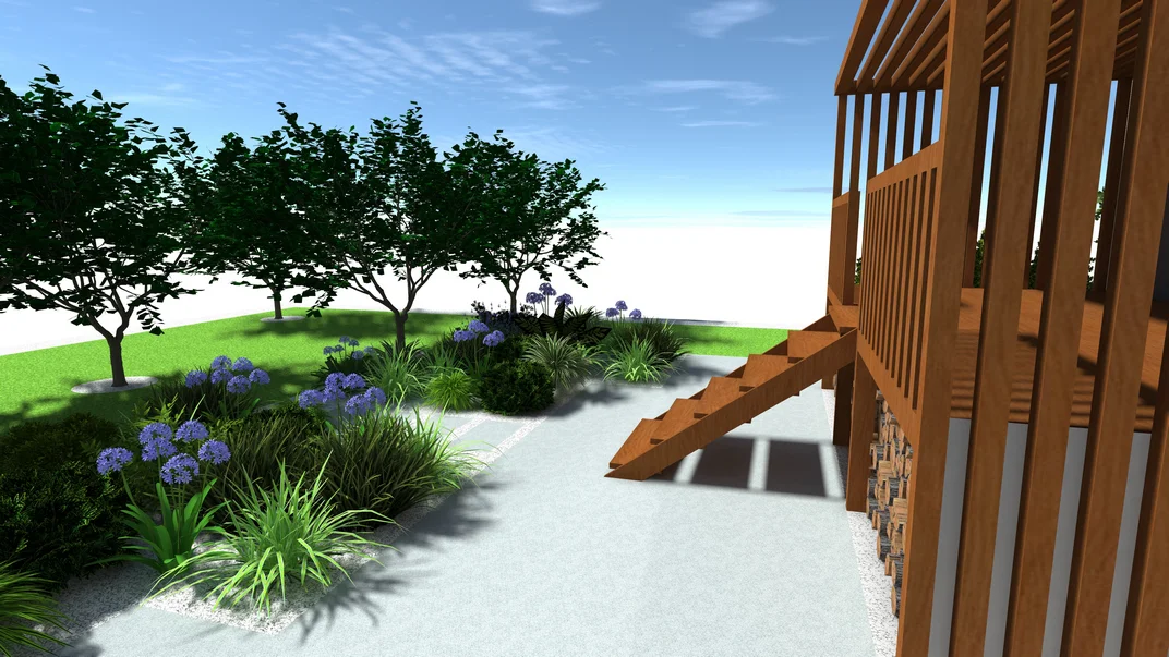 Detal projektu ogrodu