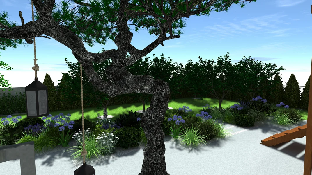 Detal projektu ogrodu