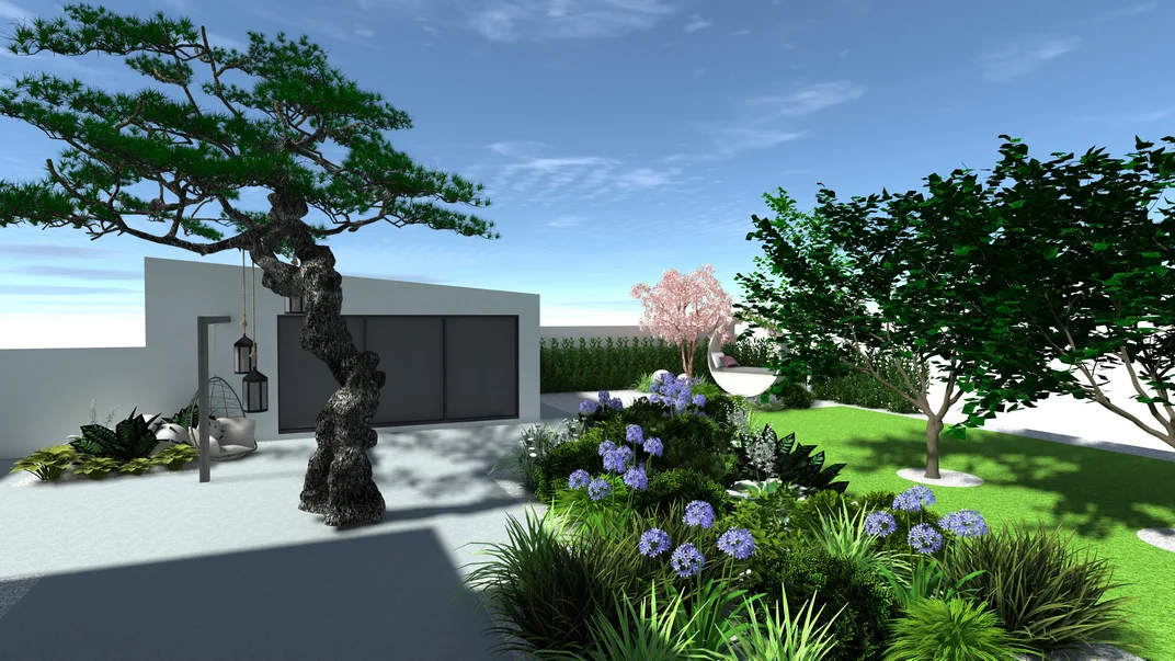 Wizualizacja projektu ogrodu