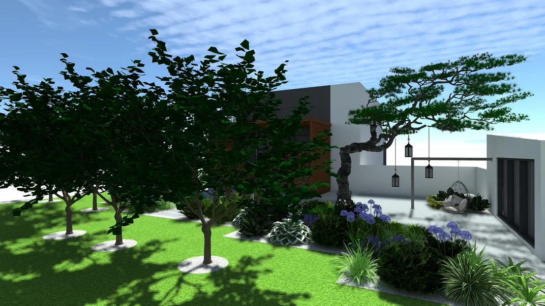 Wizualizacja projektu ogrodu